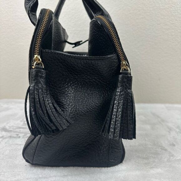Kate Spade Southport Avenue Lydia Satchel Bag Black Pebbled Leather Top Handle - Picture 3 of 16